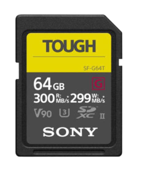 Sony 64gb Sf G Tough Series Uhs Ii Sd Memory Card Videocraft Australia