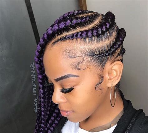 40+ braided hairstyles to inspire your next look. Love this braided style by @erica_letstalkhair - Black ...