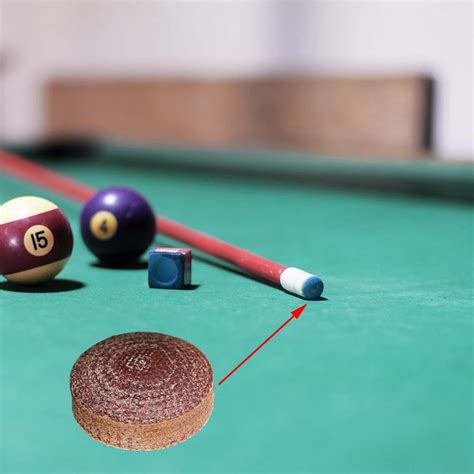Billiard Pool Cue Tip Indoor Game Snooker Cue Tip Replacement Break Jump Tip Brown