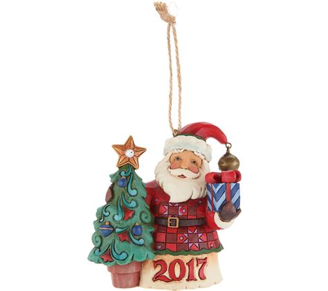 Jim Shore Heartwood Creek Exclusive Dated 2017 Santa Ornament
