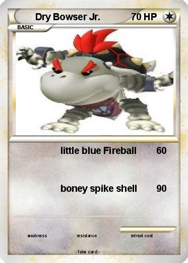Pokémon Dry Bowser Jr 22 22 Little Blue Fireball My Pokemon Card