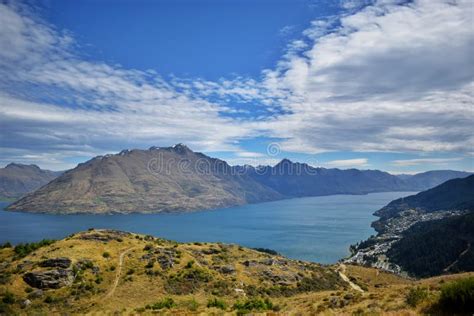 New Zealand The Queenstown Hill Walk Stock Image Image Of Climb