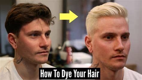 How To Dye Your Hair Platinum Blonde - Mens Hair Tutorial ...