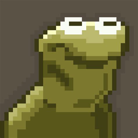 Kermit Pixel Art Grid Kermit Perler Pixelated Nicepng Pixel Art Grid