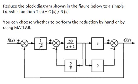 solved reduce the block diagram shown in the figure below to