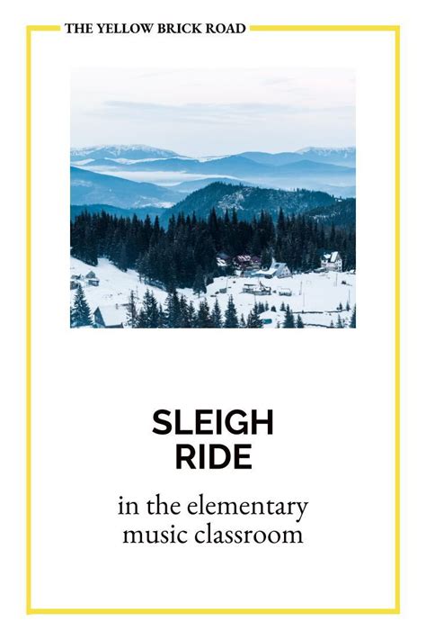 Sleigh Ride Movement Activities In The Elementary Music Classroom Music Classroom Elementary