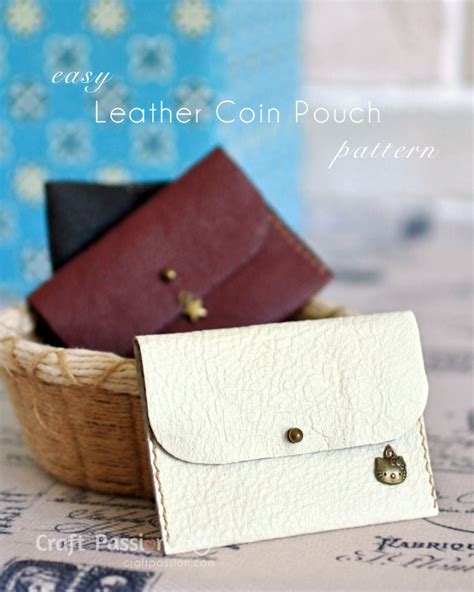 Leather Coin Purse Free Tutorial Craft Passion