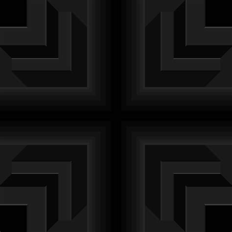 Black Pipe Shape Crisscross 3d Right Angled Edge Seamless Geometric