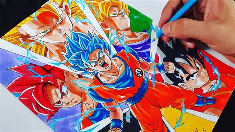 Desenhando O Goku Drawing Goku Dragon Ball Youtube