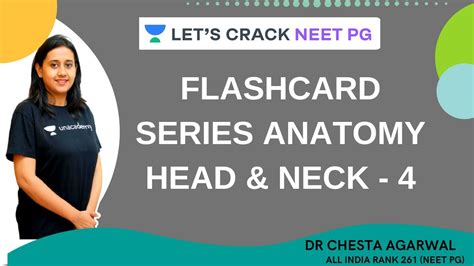 Flashcard Series Anatomy L Head Neck L Neet Pg L Dr Chesta