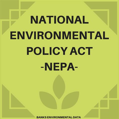 National Environmental Policy Act Nepa Checklist Environmental