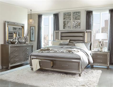 Tamsin Silver Grey Bedroom Collection Las Vegas Furniture Store