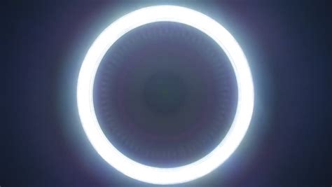 Circle Led Lights With Different Versions Of The Glow On Black