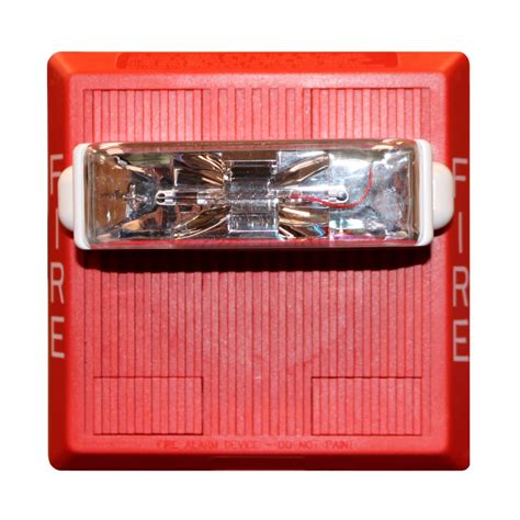 Wheelock Mt 24mcw Fr Multitone Horn Strobe Red Wall Mount Ebay