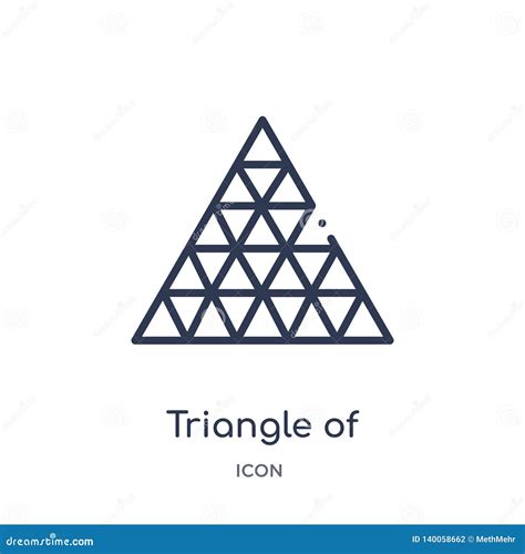 Linear Triangle Of Triangles Icon From Geometry Outline Collection