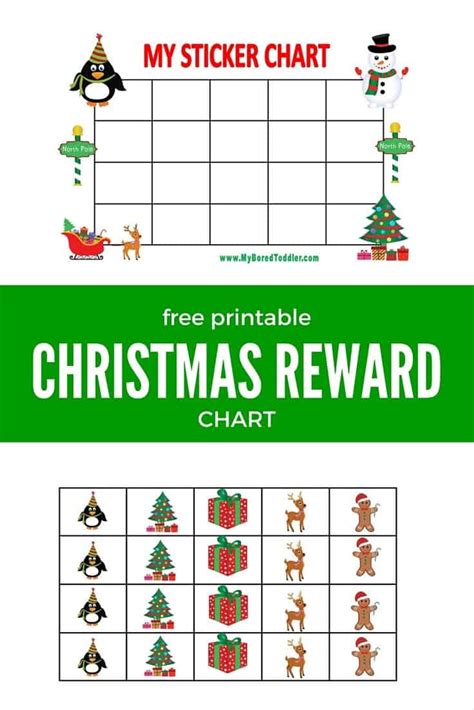 Printable Reward Chart For Christmas My Bored Toddler