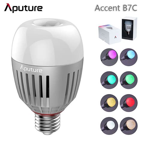 Aputure Accent B7c Rgbww Smart Bulb 2000k 10000k Led Bi Color Tlcicri