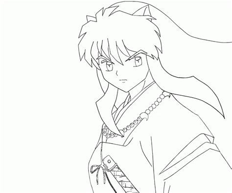 Inuyasha Coloring Page Coloring Home