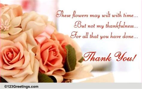 Thank You Flowers Quotes Free Orange Flowers Ecard Email Free
