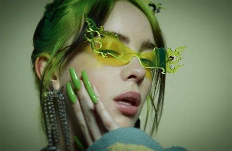 Billie Eilish Dreadlocks Instagram Hair Styles Aesthetic Green