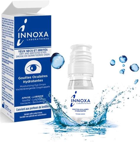 Innoxa Vochtinbrengende Oogdruppels Droge And Geïrriteerde Ogen 10ml