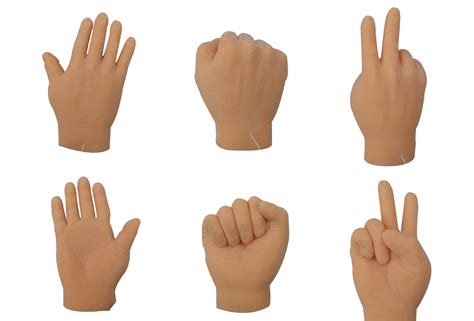 Buy Thegag Finger Hands Rock Paper Scissors Game Set Of 6 Hands 2 Of