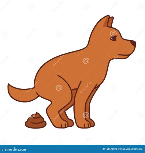 Cartoon Dog Pooping 141454741