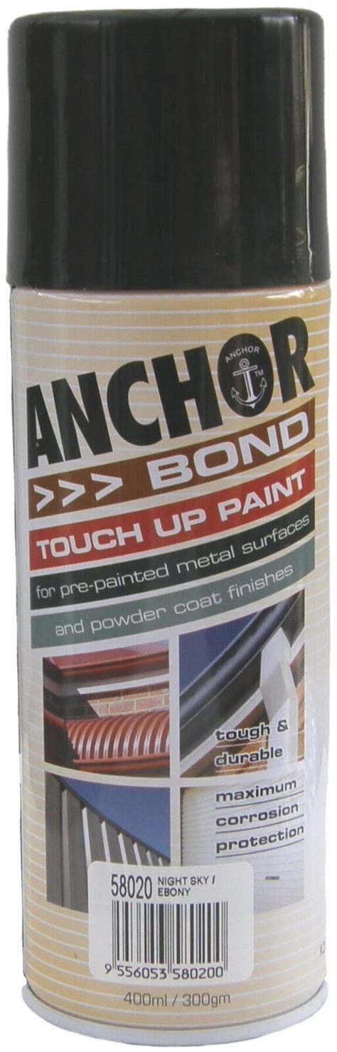 Anchor Bond Acrylic Touch Up Aerosol Paint Night Sky Ebony Matt