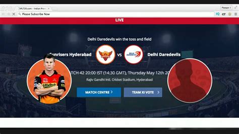 Vivo Ipl 2016 Live Streaming 2016 Live Cricket Match Today Live Srh