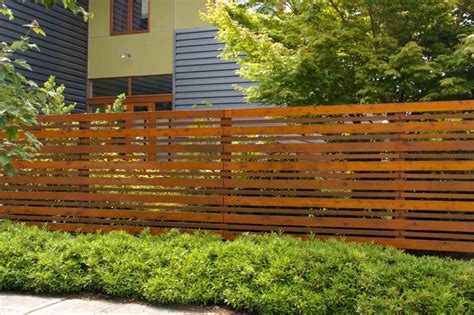 Architecture Vogue Horizontal Wood Plank Fencing Sala Architects