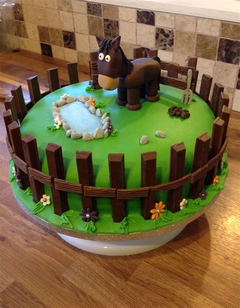 Made This Horse Theme Cake Vanilla Sponge With Buttercream And Jam
