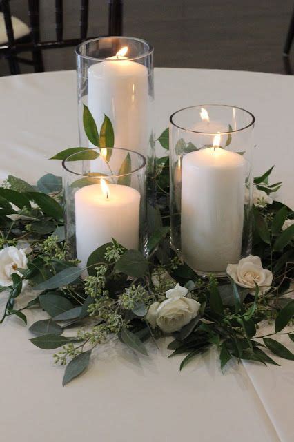16 Trendy Greenery Wedding Centerpieces With Candles Chicwedd