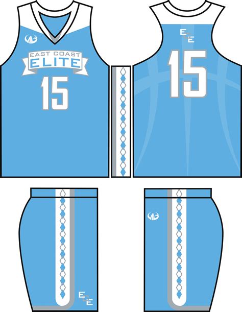 Download Custom Basketball Uniforms Blue Basketball Jersey Template