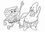 Spongebob Coloring Sponge Bob Patrick sketch template