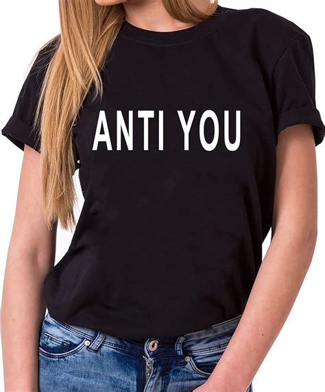 Anti You Statement Shirts Damen T Shirt Rundhals Spr Che Shirts Trendy O Neck Spruch