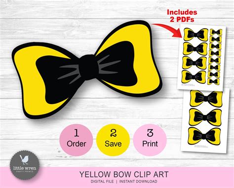 Emma Wiggle Bows Instant Download Wiggle Decorations Etsy