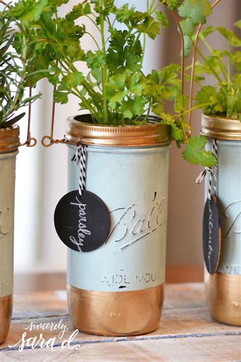Marvelous Mason Jar Herb Gardens Page 4 Of 9 The