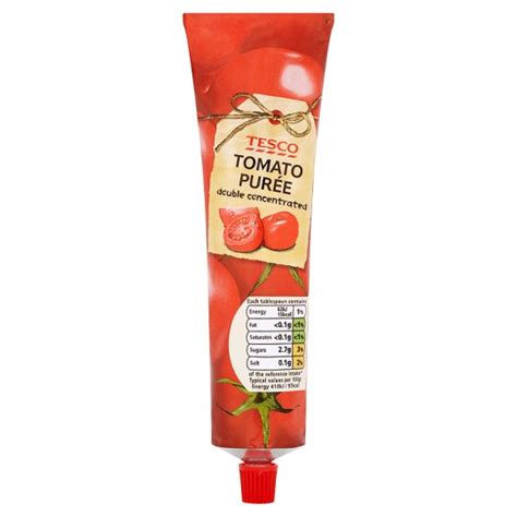 You can of course use the store bought puree. Tesco Tomato Puree Tube 200G