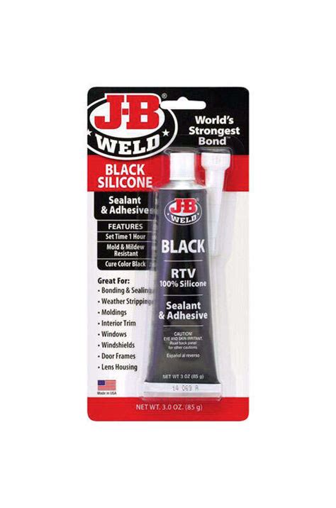 Black Rtv Silicone Sealant And Adhesive 3 Oz R And R Wholesale