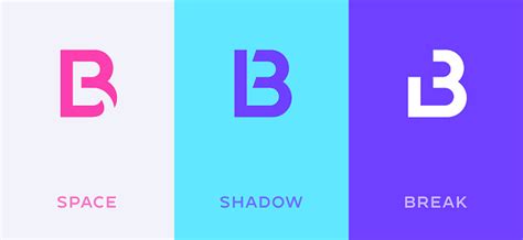 Set Of Letter B Minimal Logo Icon Design Template Elements Stock