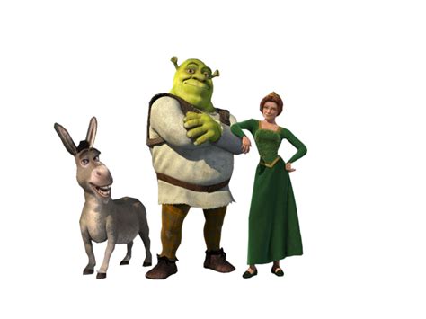 Shrek Fiona Donkey Psd Official Psds Shrek Donkey Disney Princess