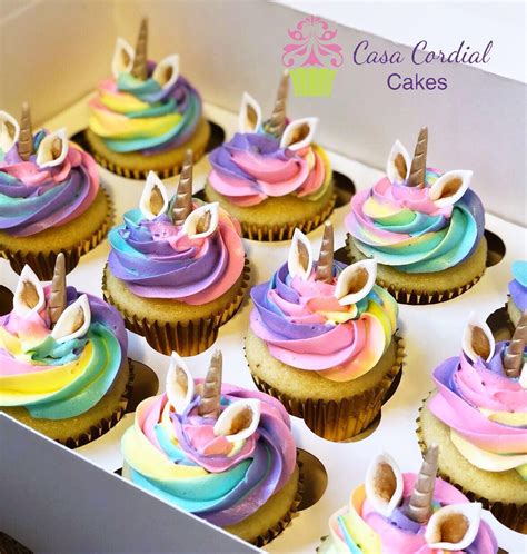 Unicorn Cupcakes Rainbow Cupcakes Yummy Cupcakes Cupcake Party