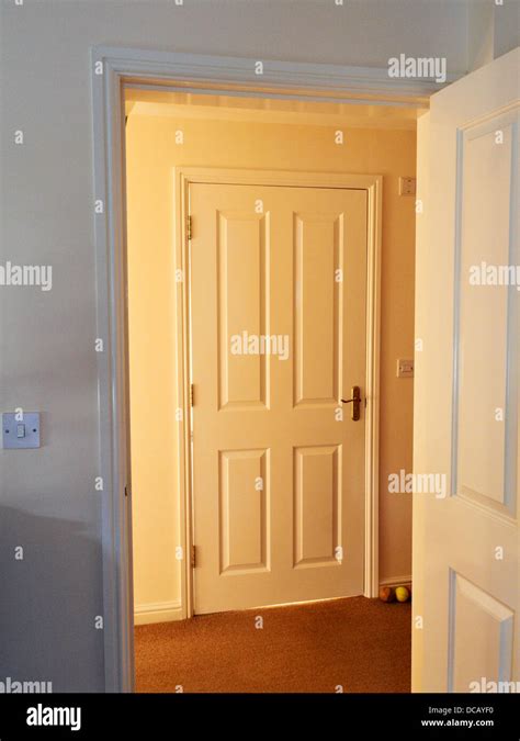 Open Door Inside A House Uk Stock Photo Alamy