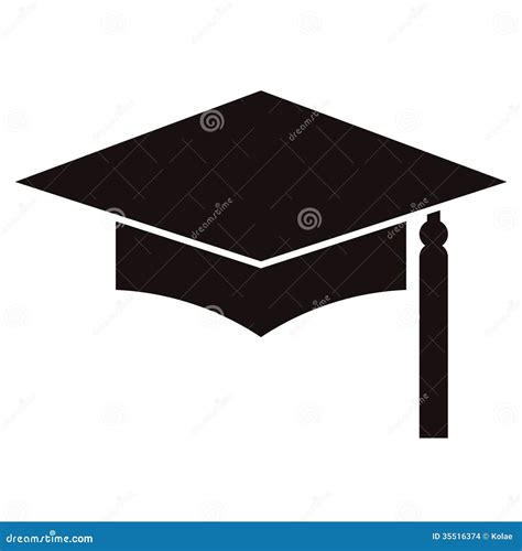 Mortar Board Or Graduation Cap Education Symbol Stock Images Image