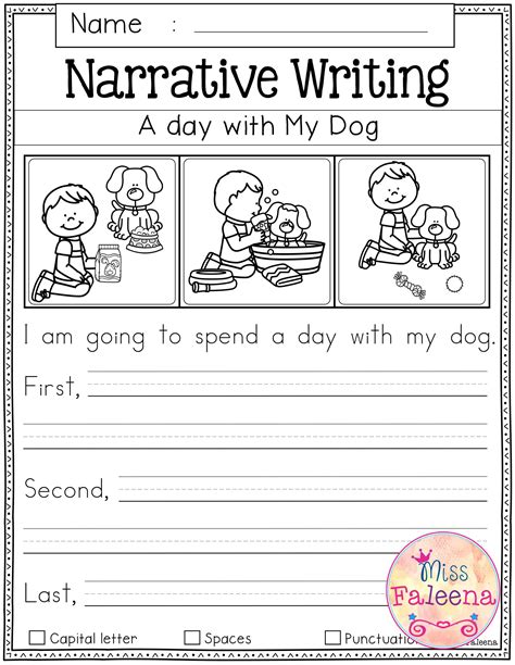 Free Printable Writing Worksheets For St Grade
