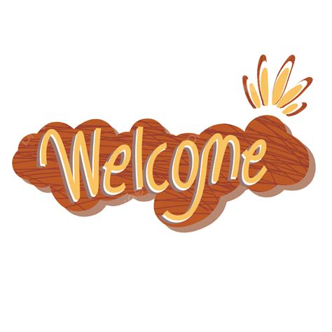 Welcome Sticker Welcome Clipart Sticker Clipart Welcome Text Png