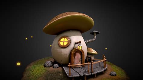 Mushroom House Buy Royalty Free 3d Model By Luboshart E937b1a
