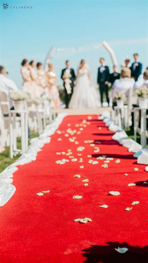 Check spelling or type a new query. Wedding ceremony walkway aisle with red carpet and loose ...