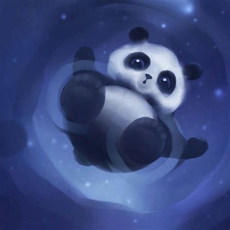 Baby Blue Panda Wallpapers Wallpaper Cave