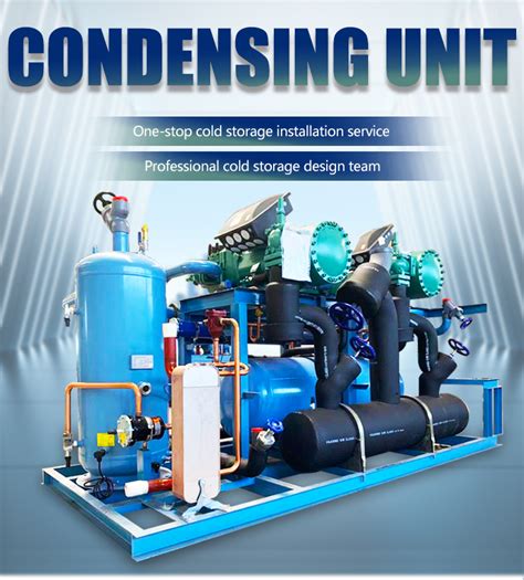 Semi Hermetic Refrigeration Compressor Freezer Condensing Units For